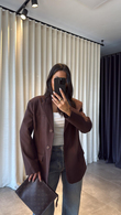 Kahve Pinus Blazer Ceket