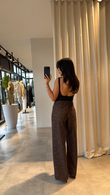 Kahve Taşlı Jean