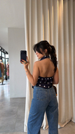 Lacivert Cloe Bluz