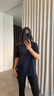 Lacivert Modal Basic T-shirt