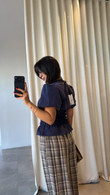 Lacivert Navua Bluz
