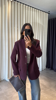 Mürdüm Pinus Blazer Ceket