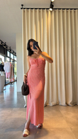 Pembe Carme Elbise