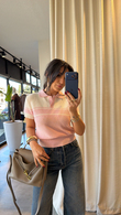 Pembe Grandifloras Triko Bluz