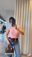 Pembe La Tige Triko