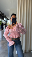 Pembe Leung Bluz