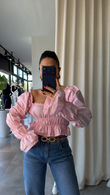 Pembe Leung Bluz