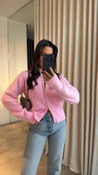 Pembe Monia  Hırka