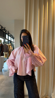 Pembe Platycodon Gömlek