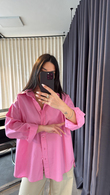 Pembe Poplin Gömlek