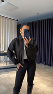 Siyah Bomber Ceket