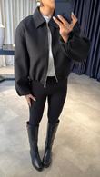 Siyah Bomber Ceket