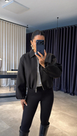 Siyah Bomber Ceket