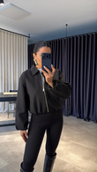 Siyah Bomber Ceket