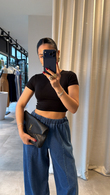 Siyah Dilvin Puya Crop 