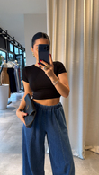 Siyah Dilvin Puya Crop 