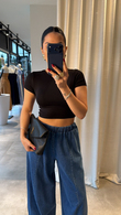 Siyah Dilvin Puya Crop 
