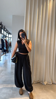 Siyah Howea Pantolon