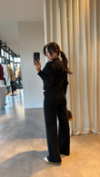 Siyah Madeline Triko Takım