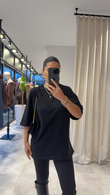 Siyah Oversize Moria T-shirt