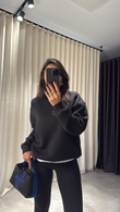 Siyah Page Sweat 