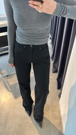 Siyah Straight Jean 