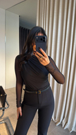 Siyah Transparan Bodysuit
