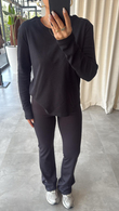Siyah Uzun Kollu Basic T-shirt