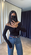Siyah Vınca Bodysuıt