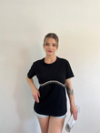Aksesuar Düz Basic T-shirt 1410  SİYAH
