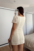 Alçin Karpuz Kol Mini Elbise 7262