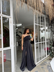 Amelia Simli Tek Kol Abiye 582890 SİYAH