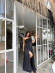 Amelia Simli Tek Kol Abiye 582890 SİYAH