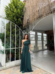 Amelia Simli Tek Kol Abiye 582890 ZÜMRÜT YEŞİLİ