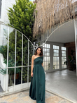 Amelia Simli Tek Kol Abiye 582890 ZÜMRÜT YEŞİLİ