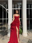 Ariana Gloplu Sim Detay Abiye 583218 KIRMIZI