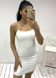 Bağlamalı Mini Elbise BEYAZ