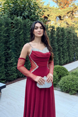 Bengü İp Askılı Şifon İşleme Abiye 301