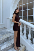 Beta Kuyruk Detay Mini Elbise 5073