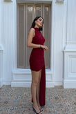 Beta Kuyruk Detay Mini Elbise 5073