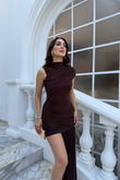 Beta Kuyruk Detay Mini Elbise 5073