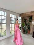 Bilica İp Askı Saten Abiye 582151 PEMBE