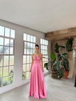 Bilica İp Askı Saten Abiye 582151 PEMBE