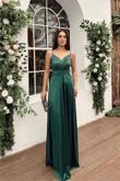 Bilica İp Askı Saten Abiye 582151 ZÜMRÜT