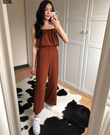 Bluz Pantolon Takım Kahve
