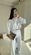 Brooklyn Jean Detay Bağcıklı Takım 2627 GRİ