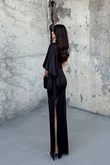 Camelia Tek Kol Saten Abiye 582922 SİYAH