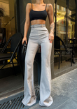 Çift Tokalı Pantolon 22338  GRİ