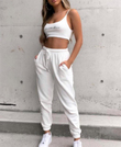 Crop Eşofman Takım BEYAZ