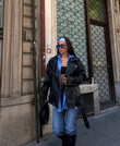 Ellie Oversize Biker Ceket 5746 SİYAH